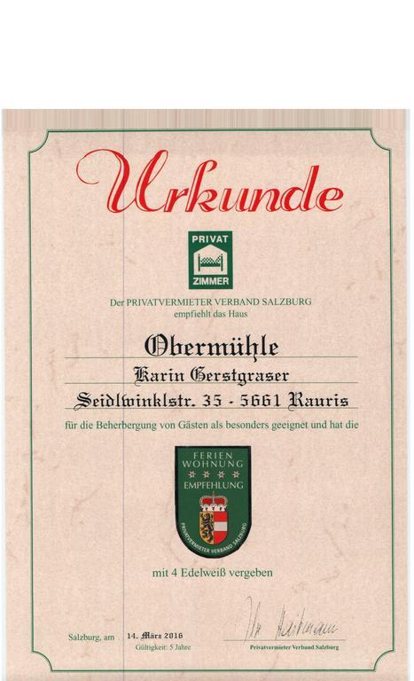 Obermuehle Apartman Rauris Kültér fotó